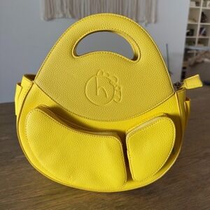NWOT Homage Year Ova Manifestation-Protection Yellow Vegan Bag-No Shoulder Strap